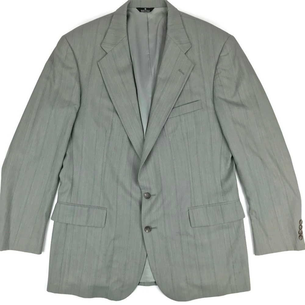 Vintage Polo University Club Gray Wool Blazer 46L